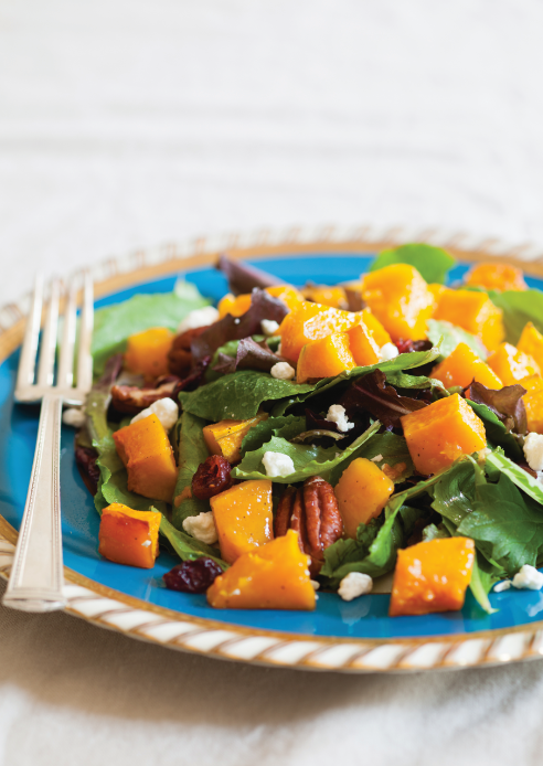 Roasted Butternut Squash and Cranberry Salad Recipe, for eye health