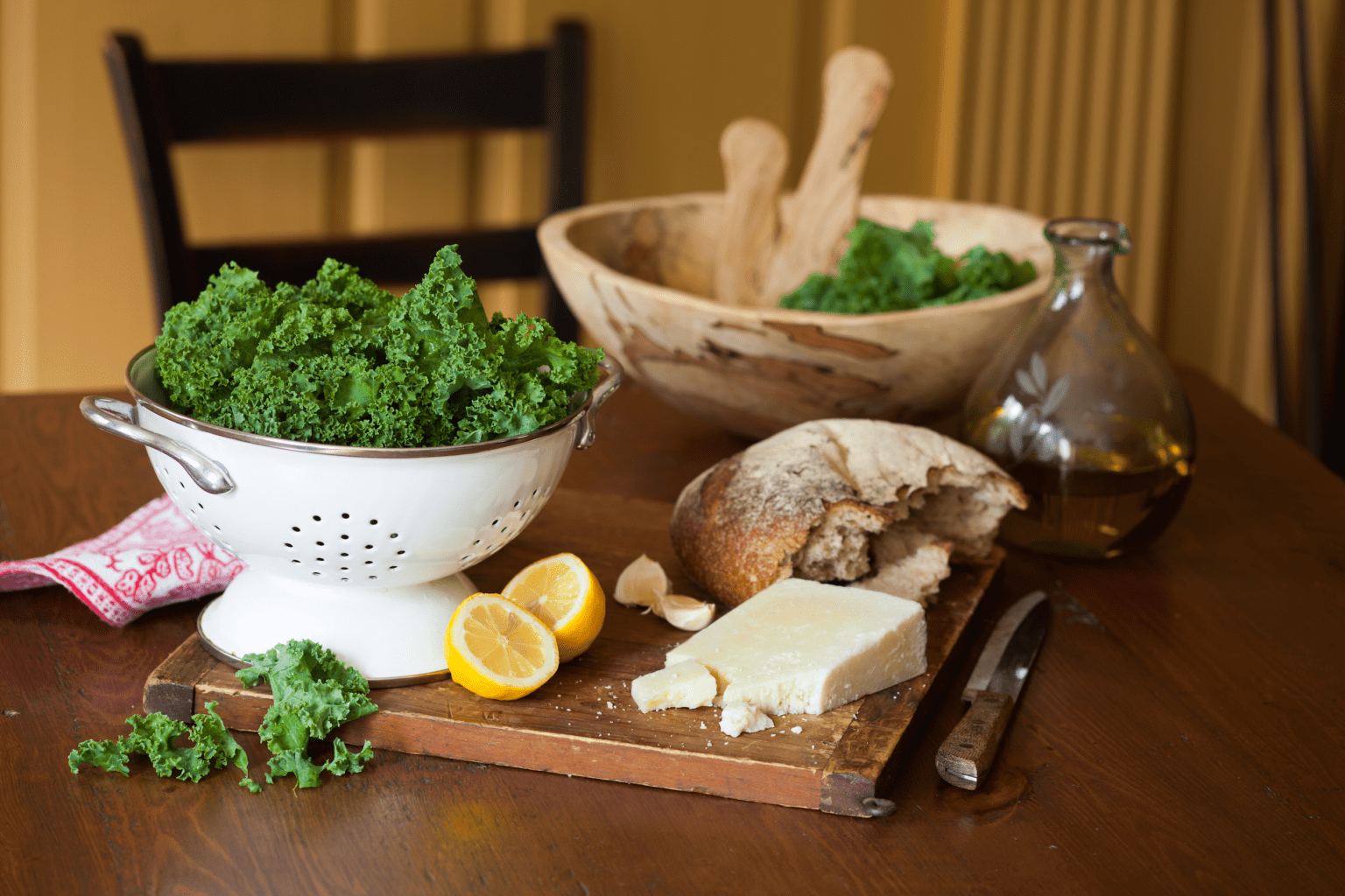 Tuscan Kale Salad Recipe Kale is rich in lutein and zeaxanthin